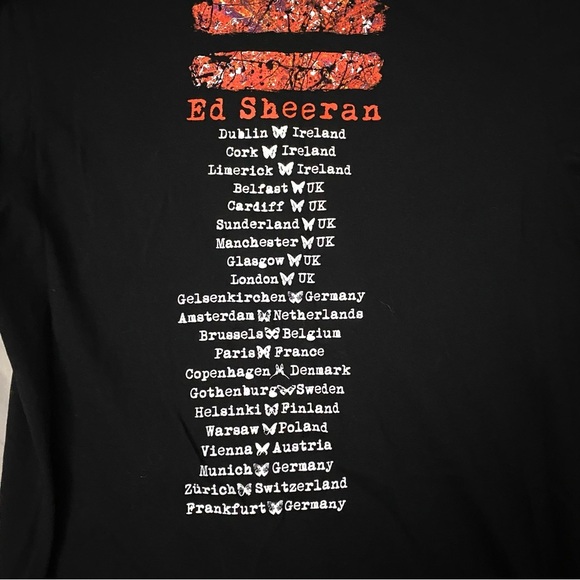 Ed Sheeran Official Merch Unisex Equals Europian Tour T-Shirt M - Picture 4 of 6